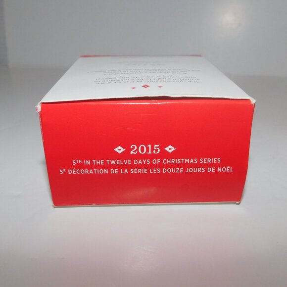 Hallmark Keepsake Christmas Ornament #5 FIVE GOLDEN RINGS 5th in Series 2015 - Picture 4 of 9